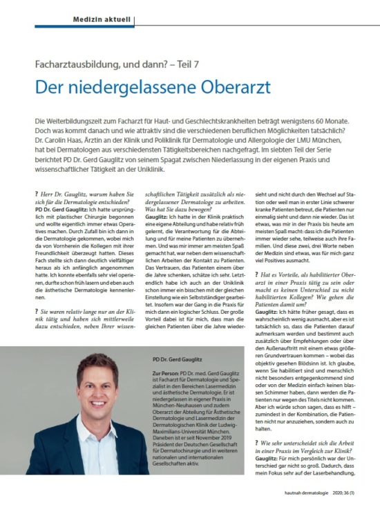 Facharztausbildung - Der niedergelassene Oberarzt